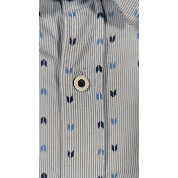 Buttercloth Men Shirt 3XL‎ Icy Cloth Flip Cuff Button All Over Logo Long Sleeve - Picture 5 of 15